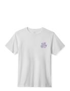 Bass Brains Gf S/S Stt Tops T-shirts Short-sleeved White Brixton