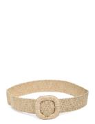 Pcvicki Elastic Waist Belt Vyö Cream Pieces