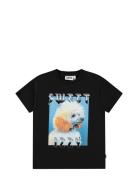 Riley Tops T-shirts Short-sleeved Black Molo