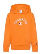 Hooded Sweatshirt Tops Sweat-shirts & Hoodies Hoodies Orange Champion