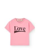 Pangolin Baby T-Shirt Pink Tops T-shirts Short-sleeved Pink THE ANIMAL...