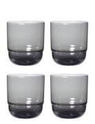 Drikkeglas 'Nordic Bistro' Home Tableware Glass Drinking Glass Grey Br...