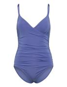 Swimsuit Jess Shaping Uimapuku Uima-asut Blue Lindex
