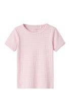 Nmffikatie Ss Slim Top Tops T-shirts Short-sleeved Pink Name It