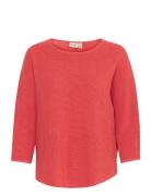 Frsinja Pu 1 Tops Knitwear Jumpers Red Fransa