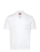 Mmgmarco Cuban Ss Shirt Tops Shirts Short-sleeved White Mos Mosh Galle...