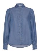 Galiend-M Tops Shirts Long-sleeved Blue MbyM