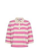 Nuvindy Polo Pullover Tops Knitwear Jumpers Pink Nümph