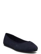 Th Hardware Suede Ballerina Ballerinat Navy Tommy Hilfiger