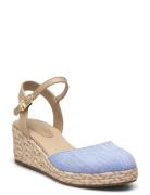 Chambray Mid Wedge Espad Kiilakorkokengät Blue Tommy Hilfiger