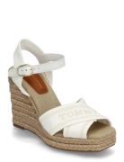 Tommy Hilfiger Espad High Wedge Korolliset Sandaalit Espadrillot White...