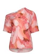 Rodebjer Bono Blurry Tops Blouses Short-sleeved Red RODEBJER