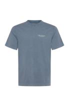 Anf Mens Graphics Tops T-shirts Short-sleeved Blue Abercrombie & Fitch