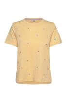 Nusumi T-Shirt - Gots Tops T-shirts & Tops Short-sleeved Yellow Nümph