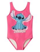 Nmfmodina Stitch Swimsuit Wdi Uimapuku Uima-asut Pink Name It