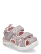 Ljungby Shoes Summer Shoes Sandals Pink Leaf