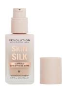 Revolution Makeup Skin Silk Serum Foundation F7 Meikkivoide Meikki Rev...