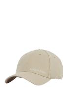 Linen Bb Cap Accessories Headwear Caps Beige Calvin Klein