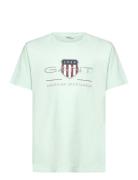 Archive Shield Ss T-Shirt Tops T-shirts Short-sleeved Green GANT