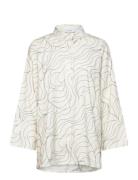 Lr-Kora Tops Shirts Long-sleeved White Levete Room