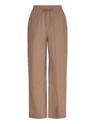 Grasielle-M Bottoms Trousers Wide Leg Brown MbyM