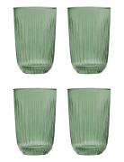 Hammershøi Vandglas 37 Cl Grøn 4 Stk. Home Tableware Glass Drinking Gl...