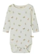Nbnlavo Emo Ls Slim Body Lil Bodies Long-sleeved White Lil'Atelier