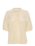 Kbupala Polo Tops Knitwear Jumpers Cream Karen By Simonsen