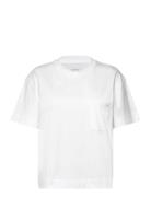 Pocket Tee Tops T-shirts & Tops Short-sleeved White Lee Jeans