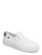 Vulc Canvas Slip-On Sneaker Tennarit Sneakerit White Tommy Hilfiger