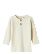 Nbmdolan Ls Top Lil Tops T-shirts Long-sleeved T-shirts Cream Lil'Atel...