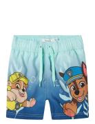 Nmmmabbe Paw Long Swimshorts Cplg Uimashortsit Blue Name It
