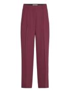 Enzo - Classic Gabardine Bottoms Trousers Wide Leg Burgundy Day Birger...