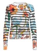 Leknes Tops T-shirts & Tops Long-sleeved Multi/patterned Desigual