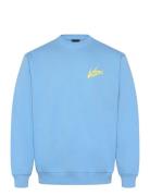 Dettori Ii Loose Ft Crew Tops Sweat-shirts & Hoodies Sweat-shirts Blue...