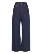Ribcage Wide Leg H223 Dark Indigo - Flat Finish Bottoms Jeans Wide Blu...