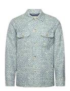 Lightweight Jacquard Overshirt Tops Overshirts Multi/patterned Scotch ...