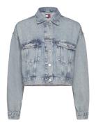 Ovsz Crop Trucker Jacket Bi6012 Farkkutakki Denimtakki Blue Tommy Jean...