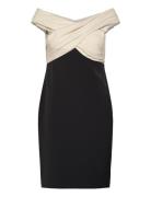 Two-T Off-The-Shoulder Cocktail Dress Lyhyt Mekko Black Lauren Ralph L...