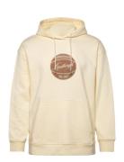 Logo Sweat Hoodie Tops Sweat-shirts & Hoodies Hoodies Cream Lindbergh