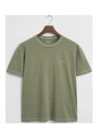 Sunfaded Ss T-Shirt Tops T-shirts Short-sleeved Khaki Green GANT