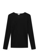Gertrud Blouse - Cotton Tops T-shirts & Tops Long-sleeved Black STUDIO...
