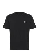 Monogram Imd Tee Tops T-shirts Short-sleeved Black Tommy Hilfiger