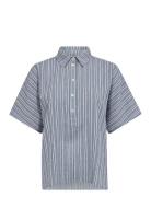 Mmlowana Friz Stripe Blouse Tops Blouses Short-sleeved Multi/patterned...