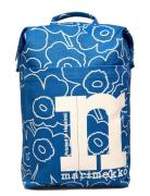 Mono Backpack Piirto Unikko Reppu Laukku Blue Marimekko
