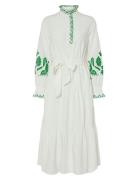 Yasbrimu Ls Long Dress Polvipituinen Mekko White YAS