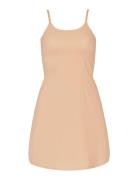 Seamless Slip Dress Lyhyt Mekko Cream Missya