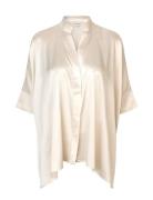 Mandydea Tops Blouses Short-sleeved White Dea Kudibal