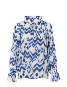Cassisadea Ev Tops Blouses Long-sleeved Blue Dea Kudibal