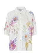 Eladea Ns Tops Shirts Short-sleeved White Dea Kudibal